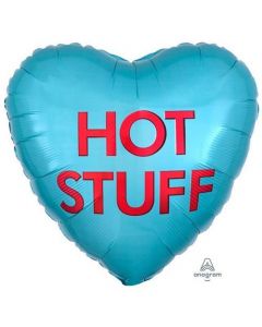 18" Hot Stuff Candy Heart Foil Balloon Anagram