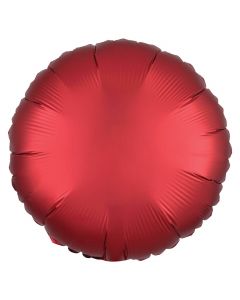 18" Sangria Satin Luxe Round Foil Balloon Unpackaged Anagram