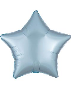 17" Satin Luxe Pastel Blue Heart Foil Balloon Anagram
