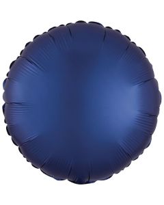 17" Satin Luxe Navy Heart Foil Balloon Anagram
