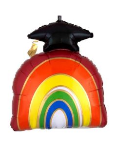 23" Graduation Rainbow Supershape Anagram