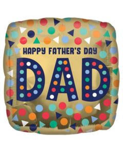 9" Fathers Day Square Foil Balloon Anagram