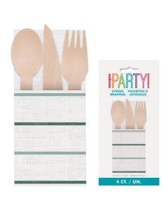 Utensil Wrappers Pk4 Unique