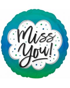 18" Miss You Ombre Foil Balloon Anagram