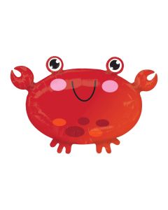 22" Red Crab Junior Shape Foil Balloon Anagram