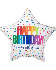 18" Birthday From All Of Us