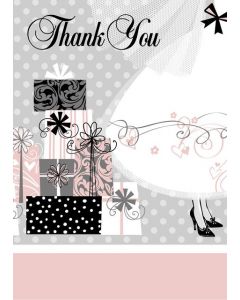 Elegant Thank You Wedding Cards Pk8 Unique