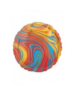 17" Colourful Marblez Circle Foil Anagram