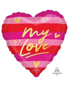 18" My Love Foil Balloon Anagram