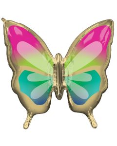Beautiful tropical butterfly supershape Anagram