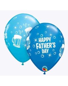 11" Round Happy Father's Day Beer Mug Pk25