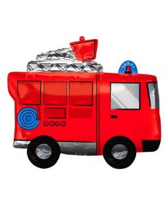 26" Fire Truck Supershape Anagram
