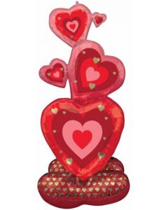 Airloonz: Stacking Hearts Foil Balloon Anagram
