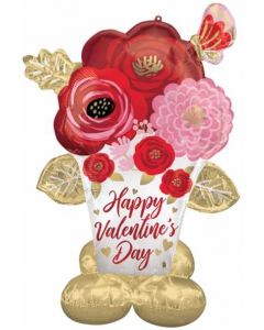 Airloonz: Painted Flowers Satin Luxe Foil Balloon Anagram