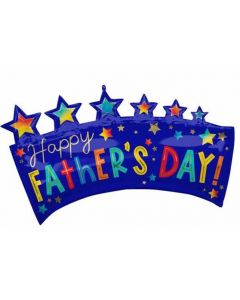34" Supershape Happy Father's Day Banner Foil Amscan