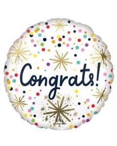 18" Confetti Sprinkle Congrats