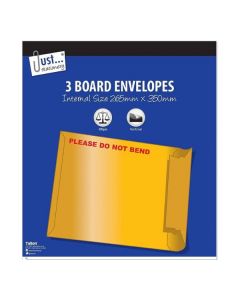 Board Envelopes 265mm x 350mm Peel & Seal Pk3 Tallon