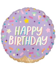 18" Ice Cream Party Birthday Anagram
