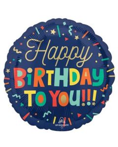 18" Bright Birthday Blocks