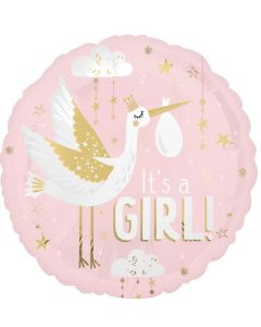 18" Satin Special Delivery Baby Girl Anagram