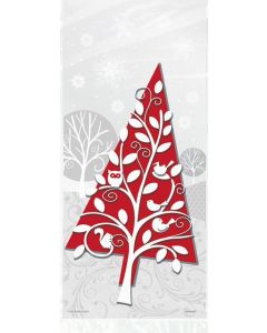 Christmas Tree Cello Bags pk20