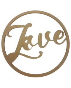 Love Square Sign 40cm MDF Prop (Hayden's Pop And Prop Shop)