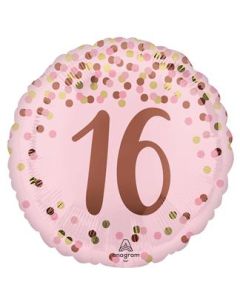 Pretty Pink 16Th Birthday Foil Balloon