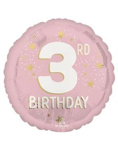 Little Miss 3 Foil Balloon