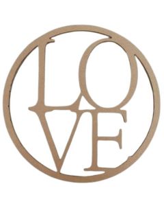 Love Square Sign 50cm MDF Prop (Hayden's Pop And Prop Shop)