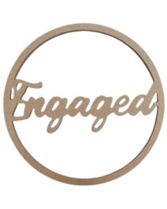Engaged Sign 50cm MDF Prop (Hayden's Pop And Prop Shop)