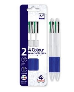 4 Colour Pens Pk2 IG Design Group