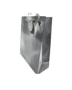 Pk6 Silver Star Medium Gift Bags