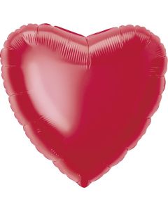 18'' PACKAGED HEART RED FOIL BALLOON - 52953/1