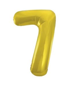 34" Classic Gold Number 7 Foil Balloon Unique