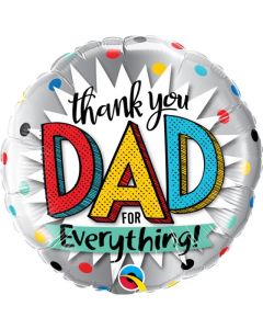 18" THANK YOU DAD FOIL BALLOON