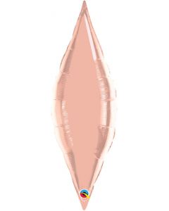 38" Rose Gold Taper Foil Balloon Unpackaged Qualatex