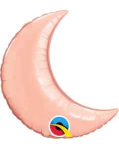 9" Rose Gold Crescent Moon Foil Balloon Unpackaged Qualatex