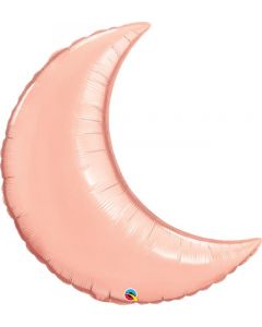 35" Rose Gold Crescent Moon Foil Balloon Unpackaged Qualatex