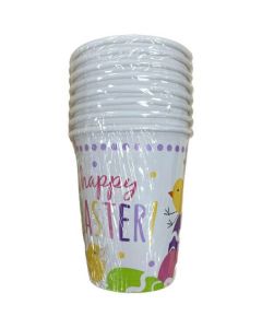 Happy Easter Cups 9oz Pack of 8