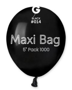 5" Pk1000 Maxi Bag Black GemarUK