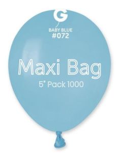 5" Pk1000 Maxi Bag Baby Blue GemarUK