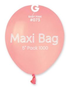 5" Pk1000 Maxi Bag Baby Pink GemarUK