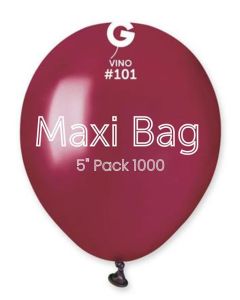 5" Pk1000 Maxi Bag Vino GemarUK
