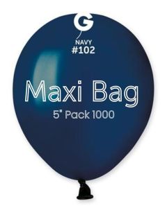 5" Pk1000 Maxi Bag Navy GemarUK