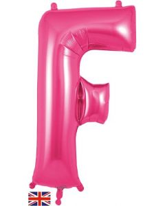 34" Letter F Pink