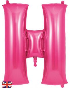 34" Letter H Pink