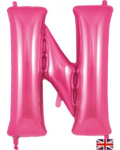 34" Letter N Pink