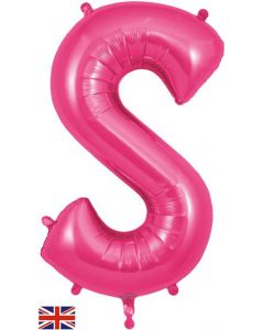 34" Letter S Pink
