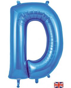 34" Letter D Blue