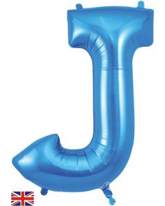34" Letter J Blue
